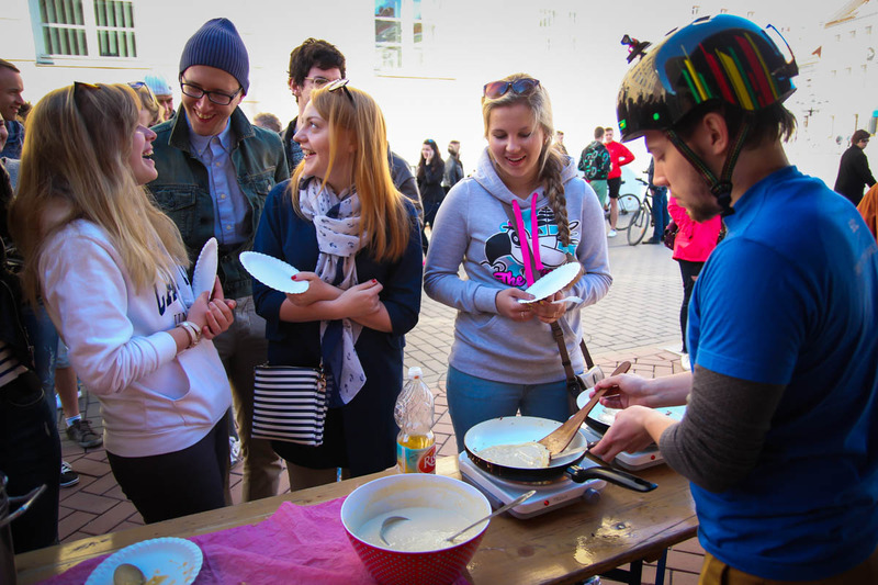 For 2014βs Pancake Morning a jam making competition was held between the organizers - the participants were the judges.