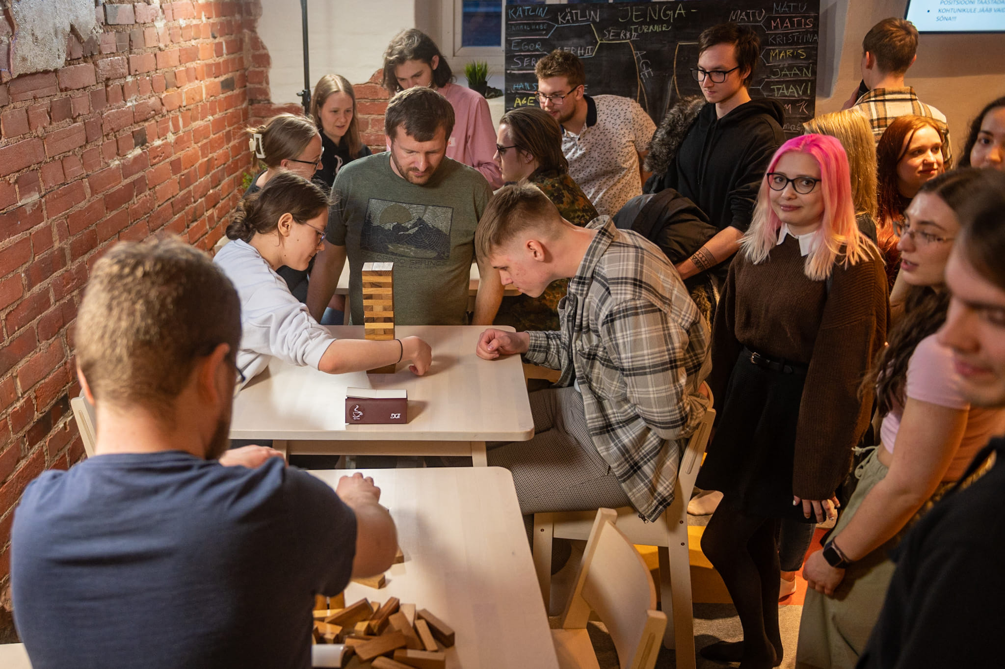 Board game night and mini pancakes